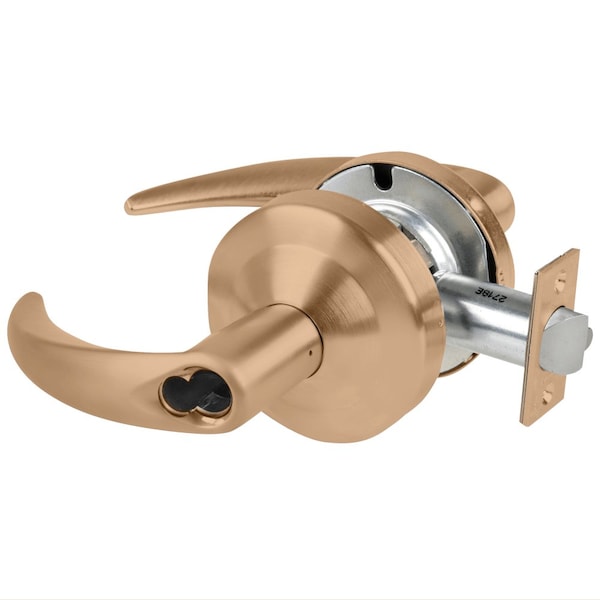 Schlage Grade 1 Storeroom Lock, Omega Lever, Schlage FSIC Prep Less Core, Satin Bronze Finish, Non-Handed ND80JD OME 612 - main